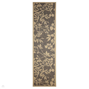 Flatweave Gel Leaf Natural Runner-Melrose-Rug Love - The Most Loved Rug Store